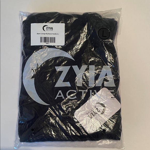 ZYIA Black Lounge Boyfriend Hoodie - Picture 2 of 6